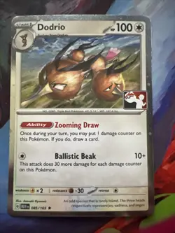 Pokemon TCG Dodrio Play Stamped Prize Pack Series 5 Holo 085/165 NM - Image 1