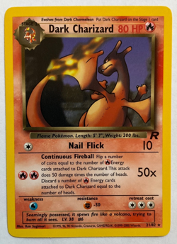 Dark Charizard 21/82 Team Rocket Regular near mint never played Pokemon - Image 1