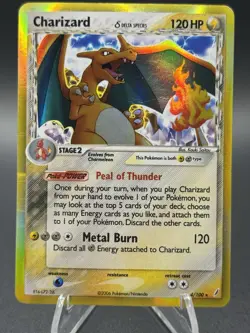 Pokemon TCG Crystal Guardians Delta Species Reverse Holo Charizard 4/100 MP Cond - Image 1