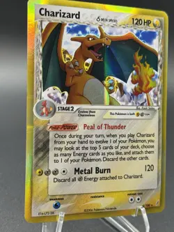 Pokemon TCG Crystal Guardians Delta Species Reverse Holo Charizard 4/100 MP Cond - Image 2