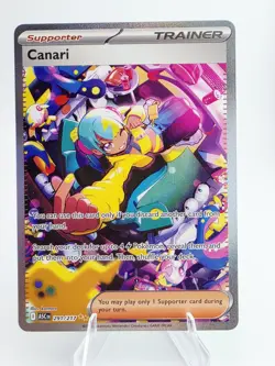 Pokemon Canari 291/217 Hyper Rare Full Art Trainer Supporter NM Ascended Heroes - Image 1