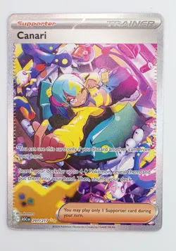 Pokemon Canari 291/217 Hyper Rare Full Art Trainer Supporter NM Ascended Heroes - Image 2