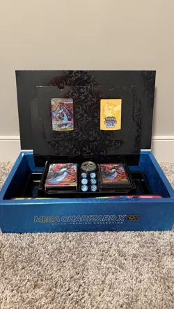 Pokemon Mega Charizard X EX UPC Box | NO PACKS with Sealed PROMOs & Contents - Image 1