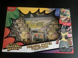 Pokemon TCG: Ascended Heroes Premium Poster Collection Mega Lucario Sealed Box - Image 1