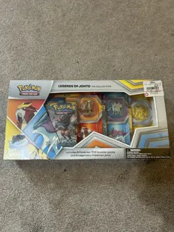 Pokemon TCG Legends of Johto Pin Collection Box Sealed GameStop Exclusive - Image 1