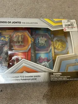 Pokemon TCG Legends of Johto Pin Collection Box Sealed GameStop Exclusive - Image 2