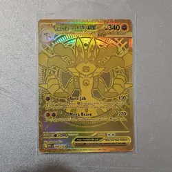 Pokemon Mega Lucario EX 188/132 Me01 Mega Evolution Holo Mega Hyper Rare 340 HP - Image 1