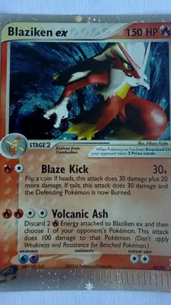 Blaziken ex 89/95 EX Team Magma vs Team Aqua Rare Holo 2004 Pokemon Card - Image 2