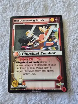 DBZ Dragon Ball Z Red Overbearing Attack INF1 CCG Limited Gameboy Promo HP-DMG - Image 1