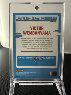 2023-24 Panini Donruss Optic Victor Wembanyama #225 Silver Holo Rated Rookie - Image 2