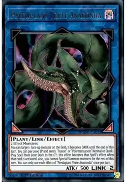 DUOV-EN021 Predaplant Verte Anaconda Ultra Rare 1st Edition YuGiOh Card - Image 1