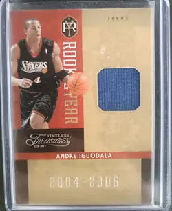 ANDRE IGUODALA 2009-10 TIMELESS TREASURES ROOKIE OF THE YEAR PATCHES #86/100 - Image 1