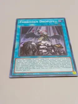 Forbidden Droplet Prismatic Collector’s Rare 1st Edition RA01-EN064 Yugioh - Image 1