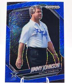2025 Prizm Black Jimmy Johnson Blue Shimmer #/35 Dallas Cowboys - Image 1