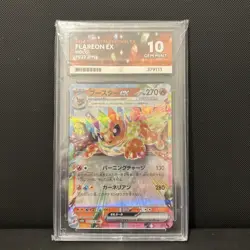 Pokemon TCG Flareon EX Holo 022 JPN Gem Mint 10 Ace Grading Ace Label - Image 1