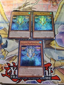 Yugioh - Zaphion, The Timelord BLLR-EN032 NM 1st ed Ultra Rare x3 - Image 1