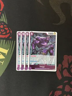 One Piece TCG OP14-061 Vergo X4 Playset Card Game CCG English - Image 1