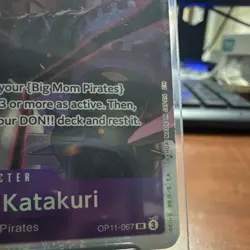 Charlotte Katakuri OP11-067 SR Blocker 8000 Power One Piece CCG EN Bandai - Image 3