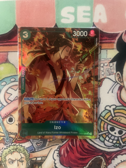 Izo OP01-033 PRB01 Romance Dawn Rare Alternative Art One Piece CCG - Image 1