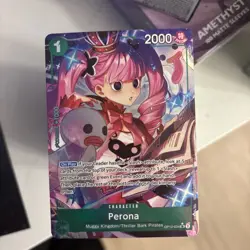Perona (Alt Art) OP12-034 SR Legacy of the Master English - Image 1