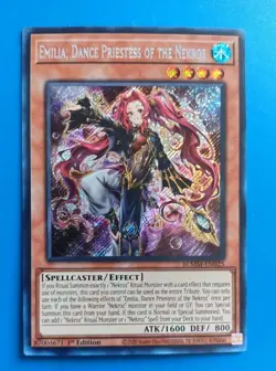 Near Mint Yugioh Emilia, Dance Priestess of the Nekroz BLMM-EN025 Secret Rare - Image 1