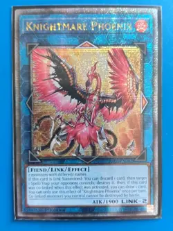 Near Mint Yugioh Knightmare Phoenix - RA03-EN042 1st Quarter Century Secret Rare - Image 1