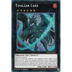 DUNE-EN043 Evolzar Lars Secret Rare 1st Edition YuGiOh Card - Image 1