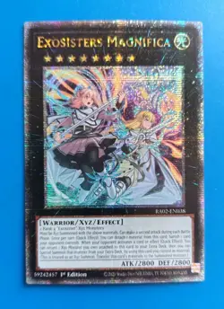 Near Mint Yugioh Exosisters Magnifica RA02-EN038 Quarter Century Secret Rare - Image 1