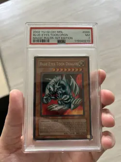 PSA 7 Blue-Eyes Toon Dragon MRL-000 Secret Rare 1st Edition Yugioh - Image 3