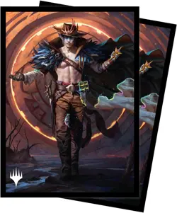 MTG OUTLAWS OF THUNDER JUNCTION 100CT DECK PROTECTOR SLEEVES KEY ART 4 - Image 1