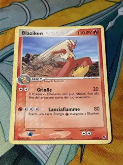 Blaziken 15/109 Reverse Holo - Ruby & Sapphire Pokemon Card LP ITALIAN VINTAGE - Image 1