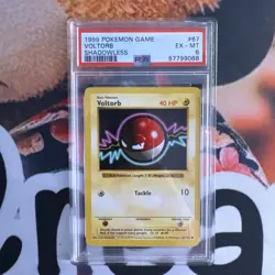 1999 POKEMON BASE SET UNLIMITED #67 VOLTORB PSA 6 - Image 1