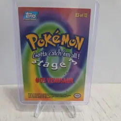 Topps Pokemon 2000 Series 1 #03 Venusaur Blue Logo Ex-NM - Image 2