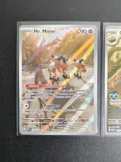 Pokemon 151 Lot: Omanyte Illustration #180 Mr Mime #179 Giovanni's Charisma #197 - Image 2