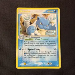 Pokemon TCG Blastoise 14/100 Crystal Guardians Reverse Holo Stamped - LP - Image 1