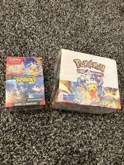 2 Pokemon TCG Box: Surging Sparks Booster Box & Booster Bundle - Factory Sealed - Image 1