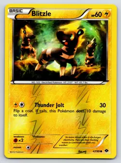 Blitzle 47/99 Next Destinies Reverse Holo Pokemon TCG Common LP - Image 1