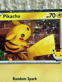 Pikachu 051/162 Pokemon Day STAMPED Cosmos SWIRL 🌀 Pokemon Day Promo - Image 3