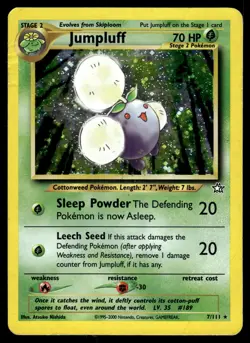 Jumpluff Holo 007/111 Neo Genesis Pokemon - Image 1