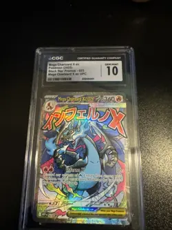 Mega Charizard X ex 023 - Pokemon Black Star Promos CGC 10 Gem Mint English Rare - Image 1