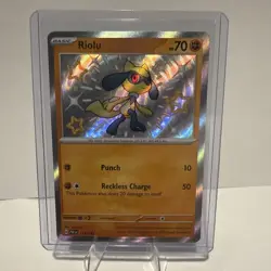 Pokemon Riolu 173/091 Paldean Fates Shiny Ultra Rare Holo NM - Image 4