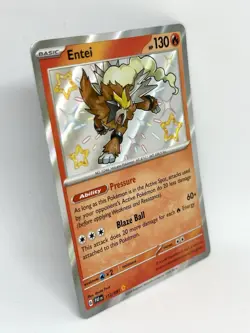Entei #112/091 Pokemon SV: Paldean Fates Holo - Baby Shiny - Image 2