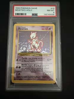 Mewtwo Holo #10 PSA 8 Pokemon Base Set Rare - Image 1