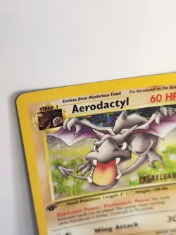 Pokemon Aerodactyl 1st Edition (Prerelease) 1/62 Promo WoTC Promo Fossil M - Image 2
