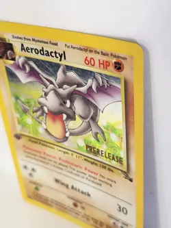 Pokemon Aerodactyl 1st Edition (Prerelease) 1/62 Promo WoTC Promo Fossil M - Image 3