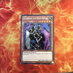 Gearfried the Iron Knight Speed Duel 1st Ed Secret EU SBC1-ENB01 Yu-Gi-Oh! - Image 1