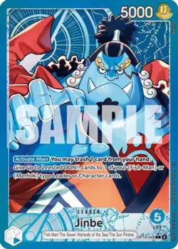 [ALTERNATE ART] Jinbe - OP14-040 (OP14-040) L - One Piece The Azure Sea's Seven - Image 1