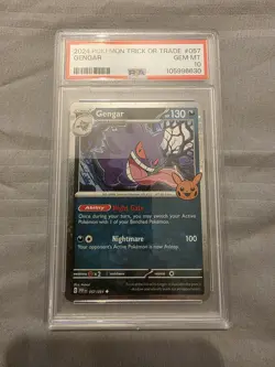 Pokemon TCG - Gengar 057/091 Trick Or Trade BOOster Bundle 2024 - PSA 10 - Image 1