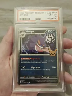 Pokemon TCG - Gengar 057/091 Trick Or Trade BOOster Bundle 2024 - PSA 10 - Image 2