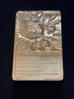 Pokemon Poliwhirl 24K Gold Plated Trading Card 1999 Burger King Limited Edition - Image 1